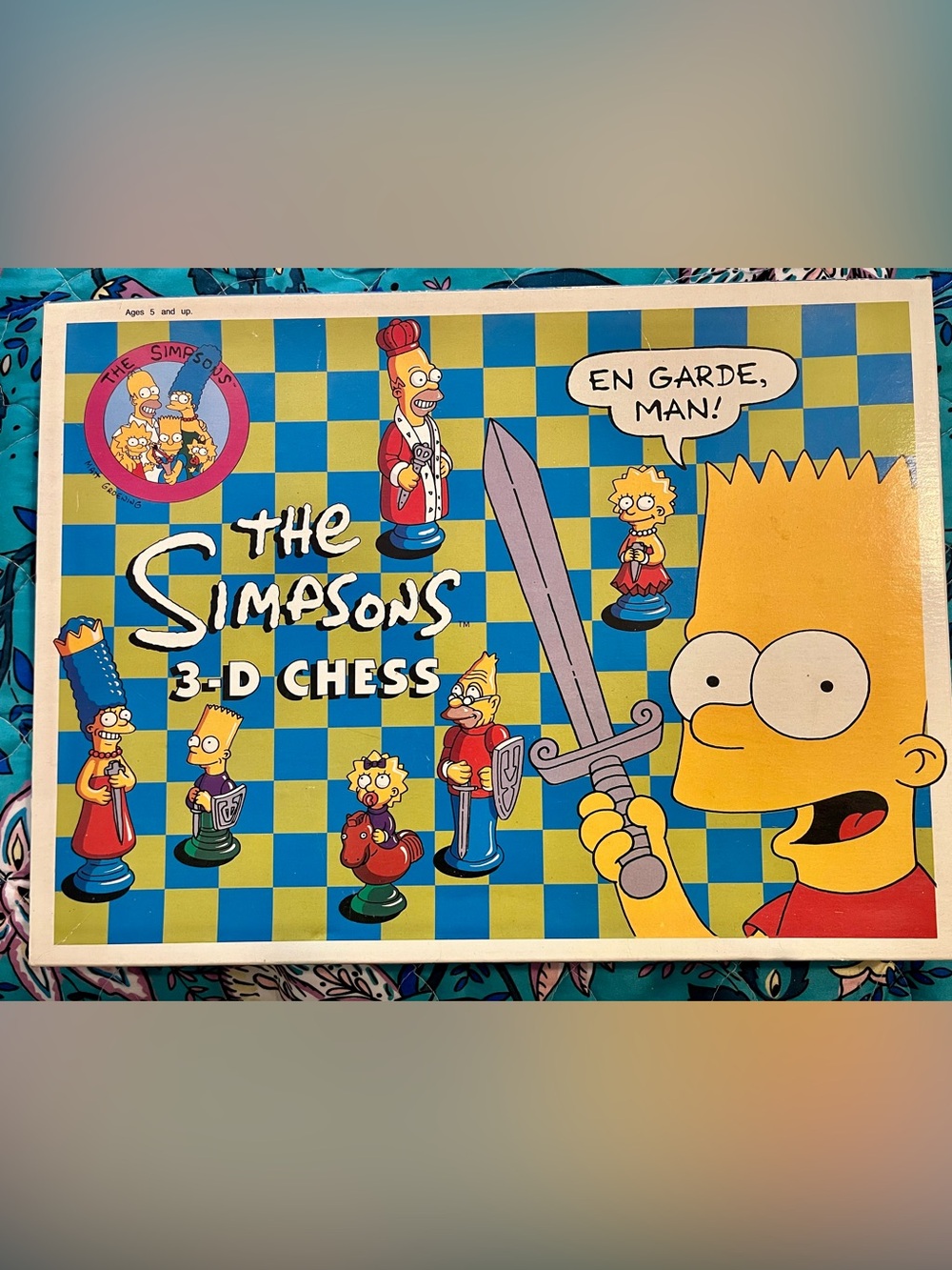 Vintage ‘91 Simpson 3-D Chess set